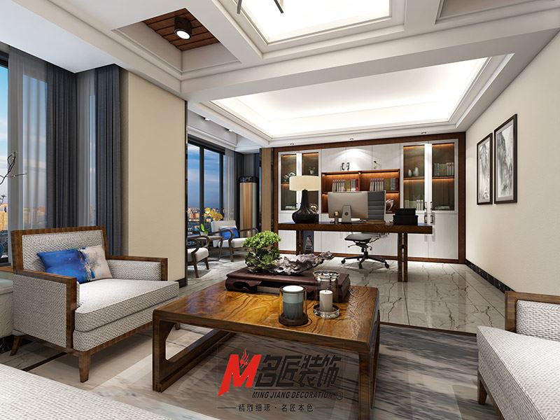 揭陽市揭西碧桂園現(xiàn)代風(fēng)格辦公空間裝修案例